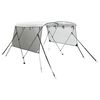 vidaXL Toit bimini &agrave; 3 arceaux parois en maille 183x(137-152)x137 cm