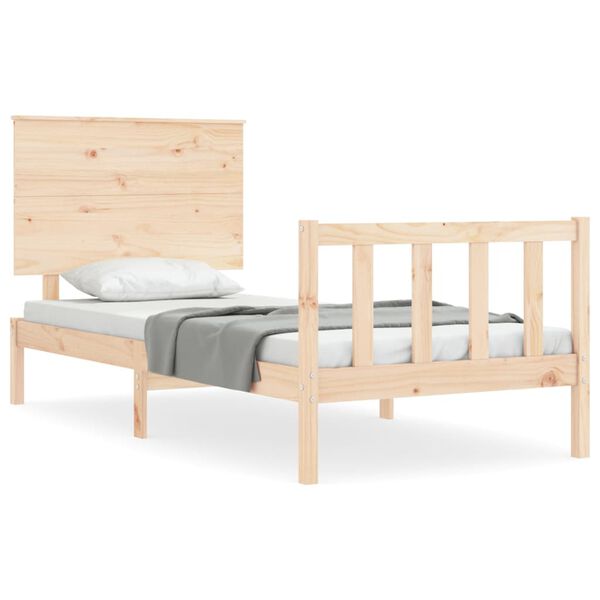 vidaXL Cadre de lit sans matelas 100x200 cm bois massif de pin