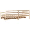 vidaXL Lit de jour avec tiroirs sans matelas 90x200 cm bois massif