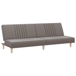 vidaXL Canap&eacute;-lit taupe tissu