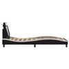 vidaXL Cadre de lit Viana avec LED sans matelas noir et blanc 90x190 cm