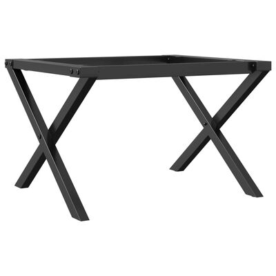 vidaXL Pieds de table basse cadre en X 60x40x38 cm fonte