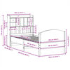 vidaXL Lit biblioth&egrave;que sans matelas cire marron 100x200 cm pin massif