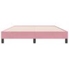 vidaXL Cadre de lit sans matelas rose 160x220 cm velours
