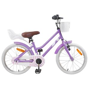 vidaXL V&eacute;lo pour Enfants 18 Pouces pour les 5-7 ans Pourpre