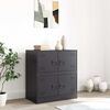 vidaXL Buffet noir 67x39x73 cm acier
