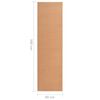 vidaXL Tapis BCF Beige 80x300 cm