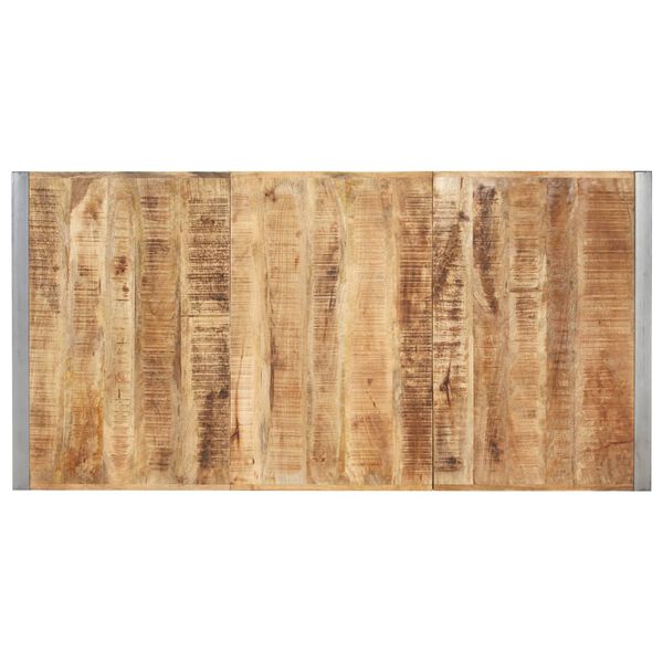 vidaXL Table à manger 180x90x75 cm bois de manguier massif brut