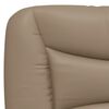 vidaXL Coussin de t&ecirc;te de lit Hvar cappuccino 90 cm similicuir