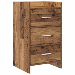 vidaXL Tables de chevet Bois ancien 40 x 36 x 70 cm Bois d'ing&eacute;nierie
