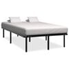vidaXL Cadre de lit sans matelas noir m&eacute;tal 120x200 cm