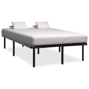 vidaXL Cadre de lit sans matelas noir m&eacute;tal 120x200 cm