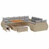 vidaXL Ensemble de canap&eacute; de jardin 13 pc 13-Nombre de places