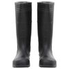 vidaXL Bottes de pluie noir taille 46 PVC