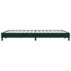 vidaXL Cadre de lit sans matelas vert fonc&eacute; 160x220 cm velours