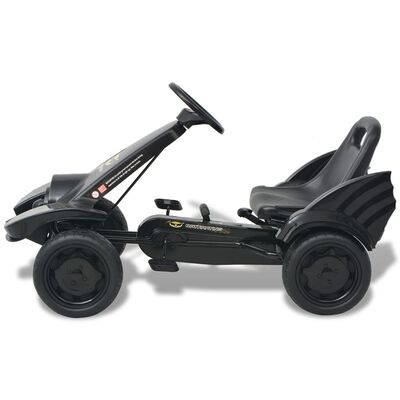 vidaXL Kart à pédale avec siège ajustable Noir