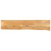 vidaXL Dessus de table &agrave; bord vivant 140x20x3,8cm bois massif manguier