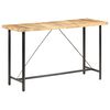 vidaXL Table de bar 180x70x107 cm Bois de manguier brut