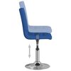 vidaXL Chaise pivotante de salle &agrave; manger Bleu Tissu