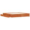 vidaXL Cadre de lit Cire marron 180 x 200 cm Bois de Pin Massif