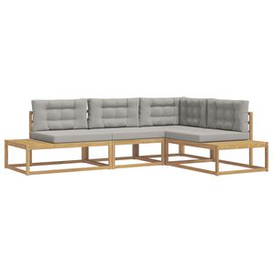 vidaXL Ensemble de canap&eacute;s d'ext&eacute;rieur Blanc 277,5 x 198,5 x 73 cm