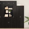 vidaXL Armoire de rangement 3 pcs Chêne noir 30 x 42,5 x 225 cm