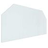 vidaXL Plaque en verre de chemin&eacute;e Transparent 120 x 60 cm Verre