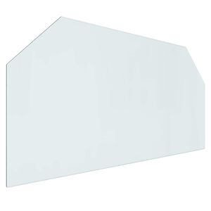 vidaXL Plaque en verre de chemin&eacute;e Transparent 120 x 60 cm Verre