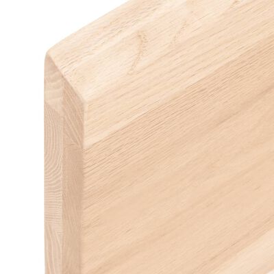 vidaXL Comptoir de salle de bain 180x60x(2-4)cm bois massif non traité