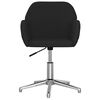 vidaXL Chaise pivotante de bureau Noir Tissu