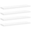 vidaXL &Eacute;tag&egrave;res murales flottantes 4 pcs blanc 90x23,5x3,8 cm MDF