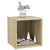 vidaXL Meubles TV 4 pcs chêne sonoma 37x35x37 cm bois d’ingénierie
