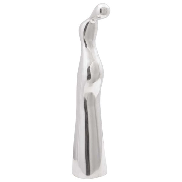 vidaXL Sculpture Argent&eacute; 10 x 16 x 49 cm Aluminium