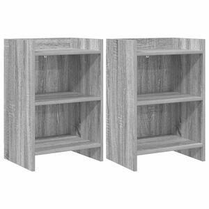 vidaXL Tables de chevet 2 pcs Sonoma gris 40 x 30 x 60 cm