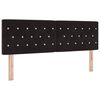vidaXL T&ecirc;te de lit Noir 160 cm Velours