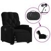vidaXL Fauteuil inclinable &eacute;lectrique noir tissu