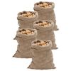 vidaXL Sacs en jute 5 pi&egrave;ces 60x105 cm 100 % jute 220 g/m&sup2;