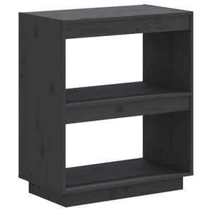 vidaXL Biblioth&egrave;que Gris 60x35x71 cm Bois de pin massif