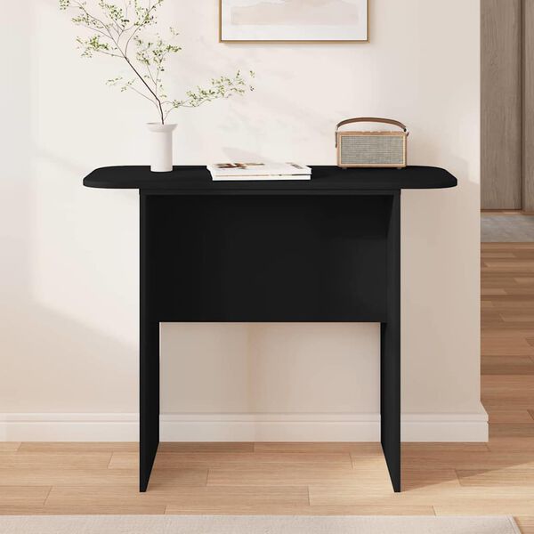 vidaXL Table console Noir 93 x 40 x 75 cm Bois d'ing&eacute;nierie
