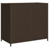 vidaXL Armoire de rangement de jardin marron 83x45x76cm r&eacute;sine tress&eacute;e