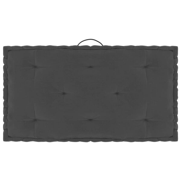vidaXL Coussins de plancher de palette lot de 6 Anthracite Coton