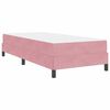 vidaXL Lit &agrave; ressorts avec matelas Rose 100 x 220 cm tissu