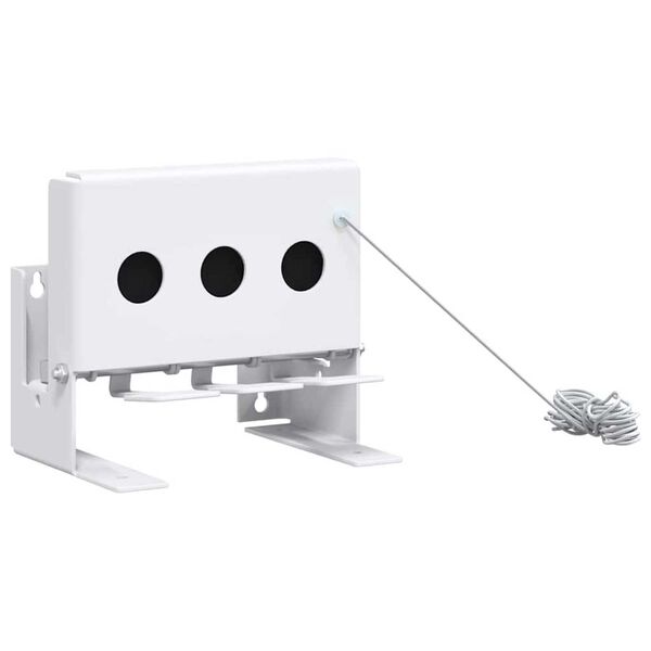 vidaXL Cible Knockdown Biathlon Blanc 18 x 14,5 x 16 cm Acier
