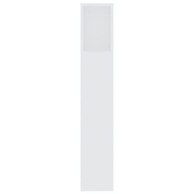 vidaXL Armoire de tête de lit Blanc 200x18,5x104,5 cm