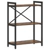vidaXL &Eacute;tag&egrave;re 60 x 30 x 85 cm Bois d'ing&eacute;nierie Ch&ecirc;ne fum&eacute;