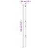 vidaXL Poteaux de clôture 13 pcs Vert Ø32mm 200 cm Acier galvanisé
