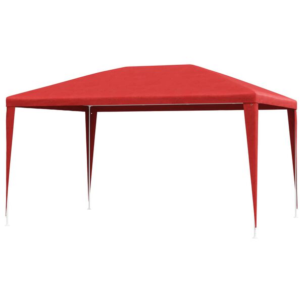 vidaXL Tente de f&ecirc;te Rouge 400 x 300 x 255 cm PE et acier