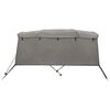 vidaXL Toit bimini &agrave; 4 arceaux parois lat&eacute;rales 243x(230-244)x137 cm