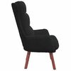 vidaXL fauteuil Noir 69 x 74 x 93 cm Velours