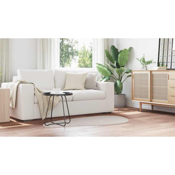 vidaXL Tapis de surface HUARTE Couleur sable 80 x 150 cm Polyester